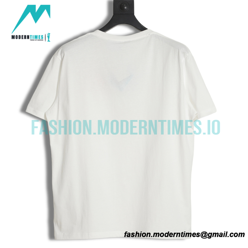 Loewe - 23SS Flame Four-leaf Clover Pocket Short-sleeved T-shirt